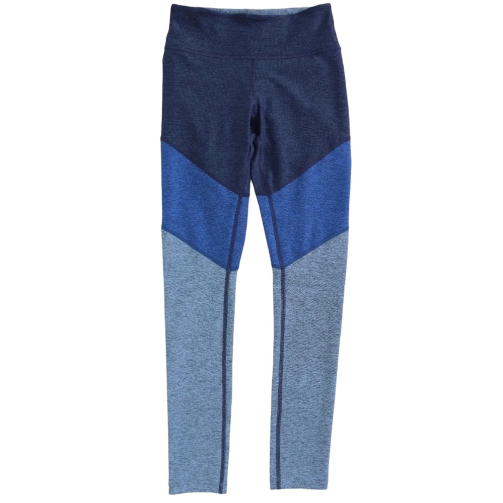 OUTDOOR VOICES | Springs Activewear Navy Color Block 7/8 Spandex Leggings XS NEW